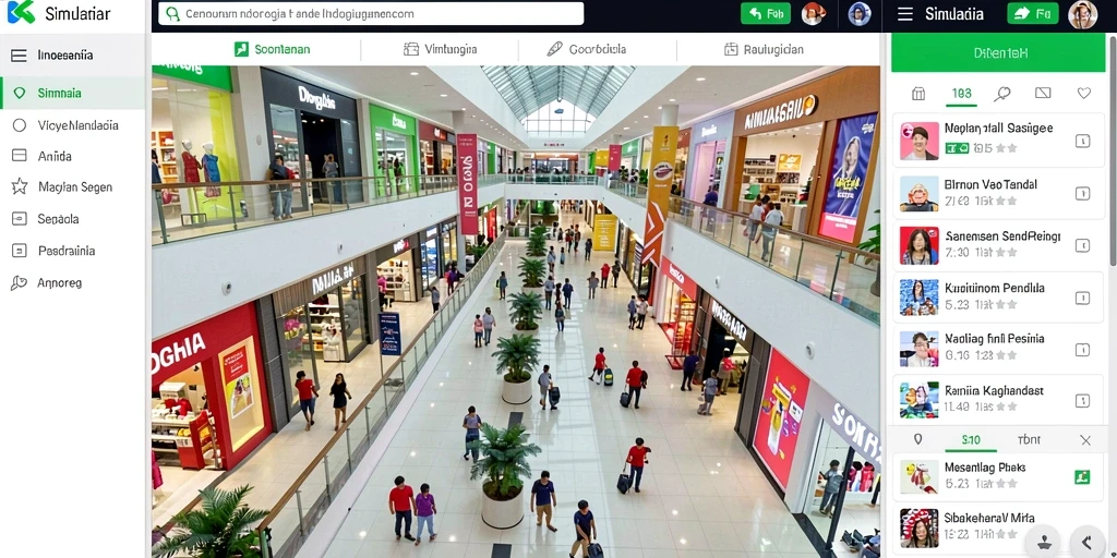 Tampilan antarmuka yang user-friendly untuk navigasi.
