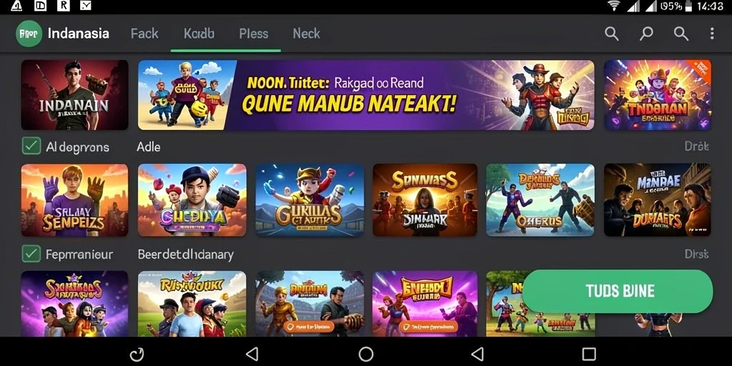 Tampilan antarmuka yang menarik dan modern.