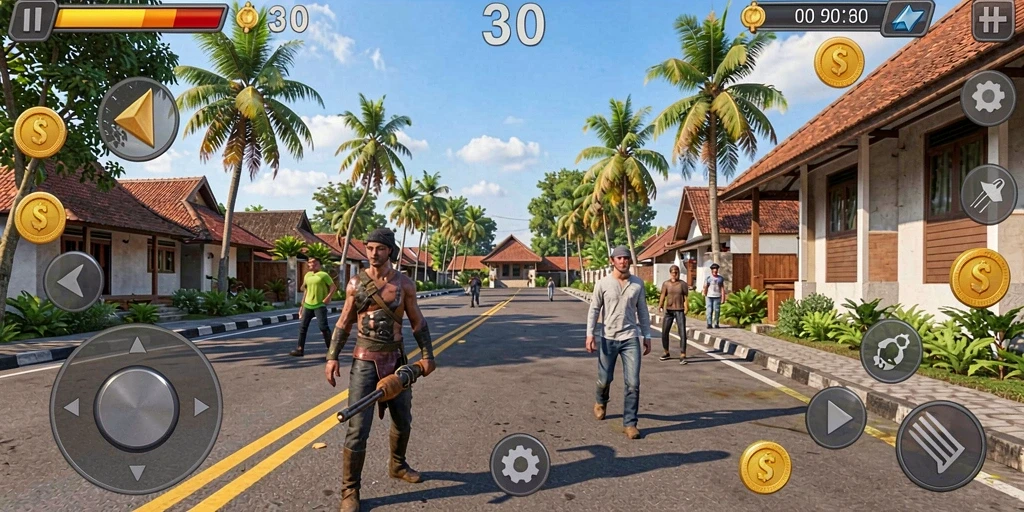 Tampilan awal aplikasi PENITI4D yang menarik.