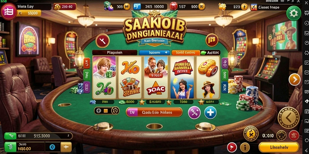 Tampilan menu utama yang menarik dan interaktif.