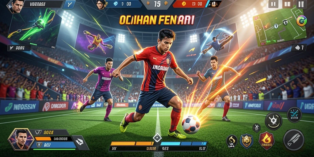 Tampilan karakter hoki yang menawan.