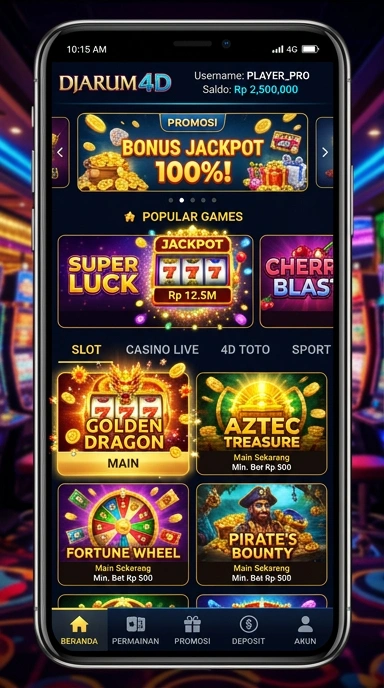 Cuplikan layar menu unduhan djarum4d untuk perangkat Android